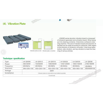 Placa de vibración ultrasónica